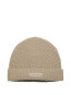 Reversible logo beanie sand 