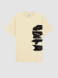 Side logo t-shirt cream 
