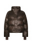 Rhea shiny puffer jacket chocolate brown 