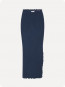 Rib long midi skirt navy blaze 