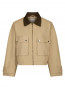 rivera carvas boxy jacket sand 
