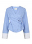 Salvia stripe shirt light blue 