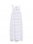 Sasinaa fine stripes dress wht blk 