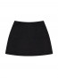 Satin mini skirt black 