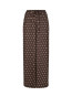 Sebba big dot pants dark brown 