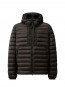 Shell goggle down jacket black 