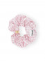 Shibori pleat scrunchie mauve 