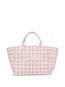 Shopper xxl pocket vichy mauve 