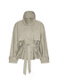 Short trench coat aluminium 