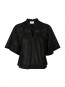 Siama s voile blouse black S