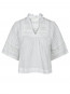 Siama s voile blouse white S