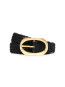 Signature link belt braided black 
