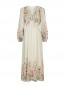 Silfi flower print dress creme L