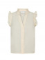 Siona linen top light yellow 