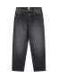 Fade wash baggy pants black 