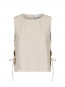 Svetlana linen top sand S