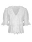 Talise emb blouse white 