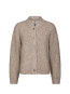 Taura fluffy knit cardigan beige melange 