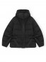 Tech oversized puffer jacket black 