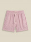 Tile shorts wht red 