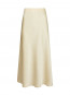Vicky heavy sateen skirt light yellow M