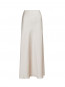 Vicky heavy sateen skirt champagne S