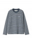 W ls sydney t-shirt stripe dusky blue S