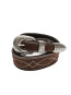 Western ranch suede belt toffee brown 