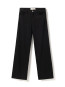 Wide leg jeans garment dyed black 