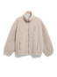 Wool blend fleece jacket honey mel 