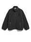 Wool blend fleece jacket steel mel 