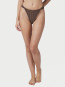 Zanita solid bikini slip dark brown 