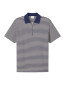 Zipped knit polo dark night 