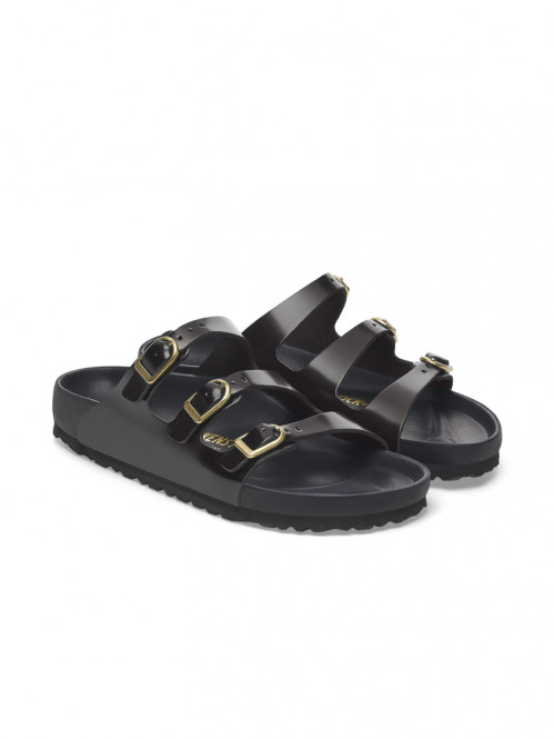 Florida fresh sandale black patent 