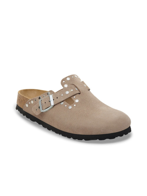 Boston rivet border sandals taupe 