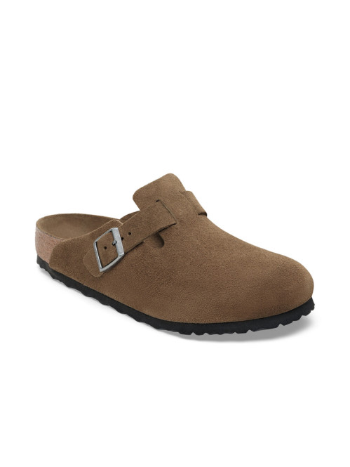 Boston suede sandals dark tea 