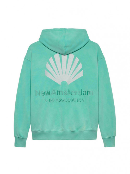Logo hoodie green frost 