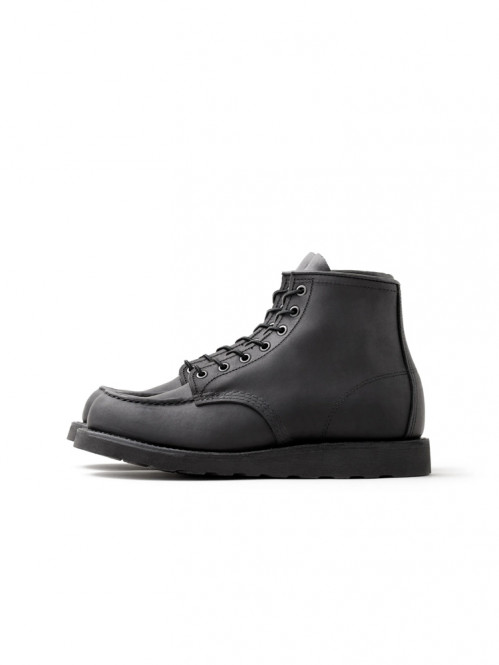 6 inch classic moc boots black harness 