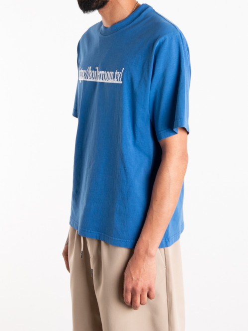 Boiler room tv logo t-shirt blue 