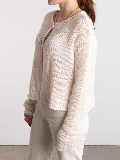 Cardigan isi ecru 
