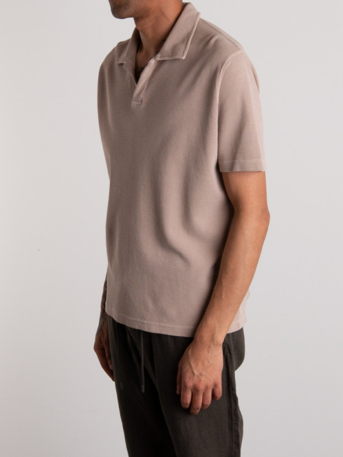 Short sleeve polo clay beige 