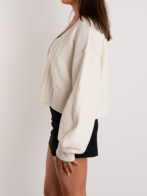 Karla cardigan ecru 
