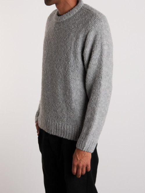 Dun textured sweater grey 