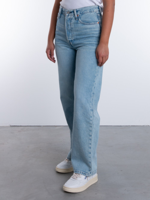 Ribcage straight ankle jeans middle road 