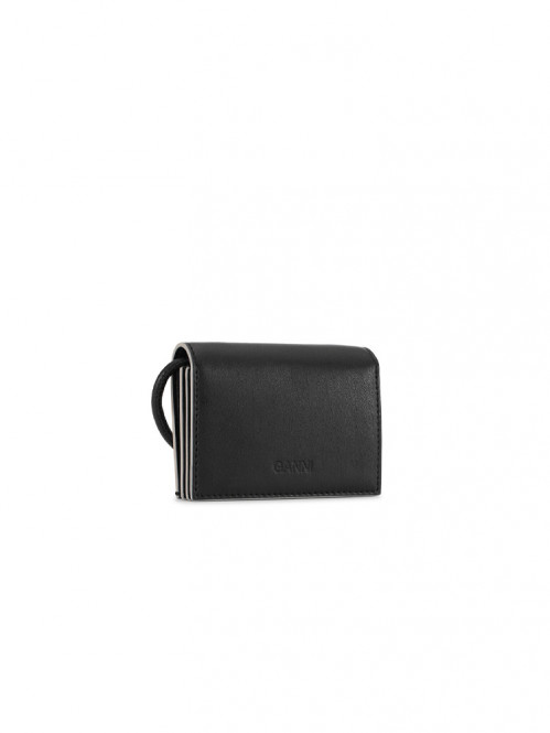 Ganni bou wallet black 