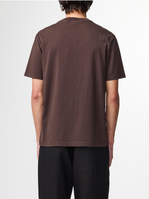 Adam emb t-shirt coffee 