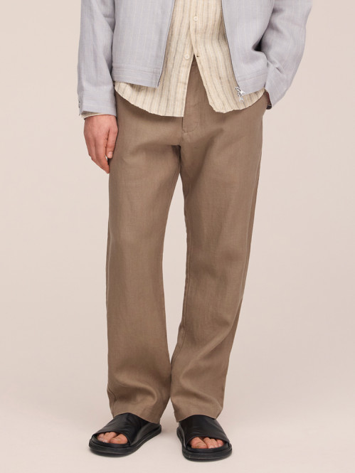 Aden linen chino clay mirage 