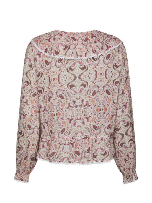Ajda paisley dance blouse rose 