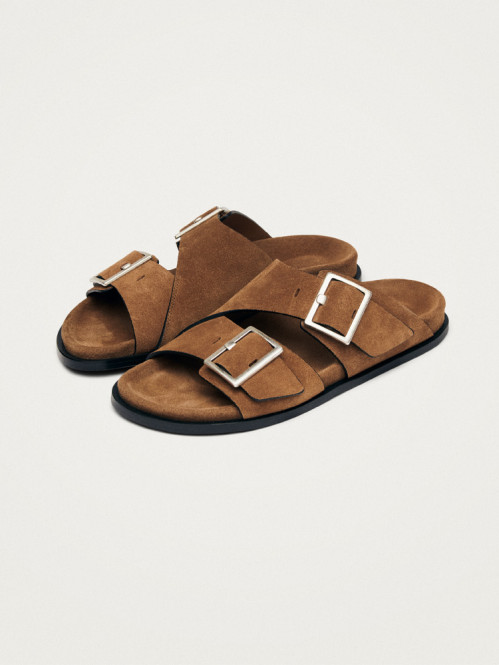 Alba sandals suede tan leather 