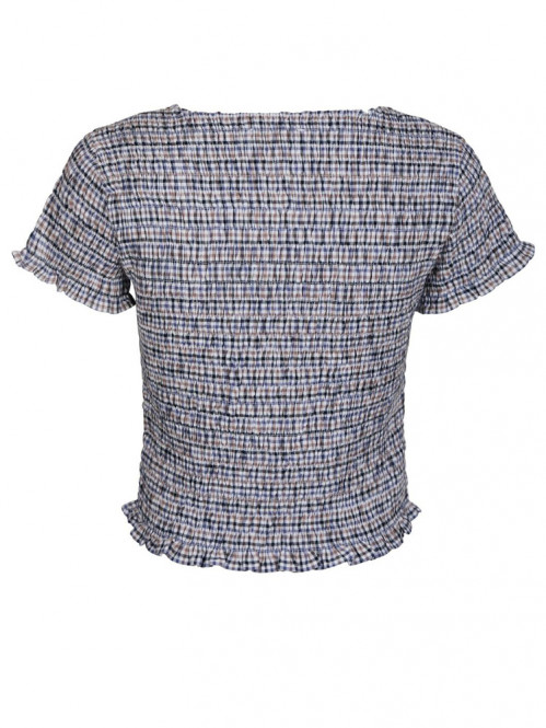 Aletta double check top blue 